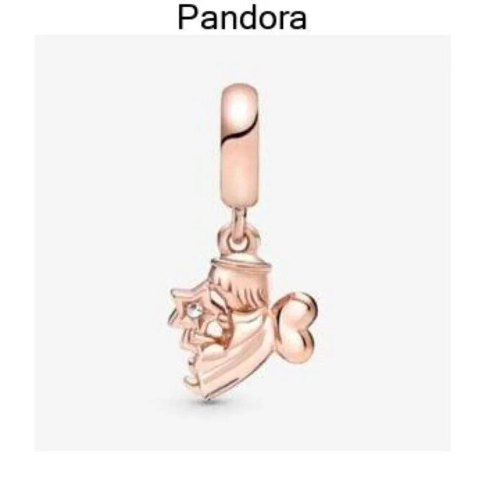 PANDORA Heart Winged Angel Dangle Charm - Picture 2 of 4